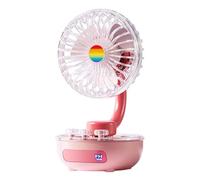 Penlimly Mini ventilateur | Ventilateur silencieux orientable et rechargeable à flux d'air rafraîchissant - Ventilateur de Chevet | Pour voiture pièce plage tente maison voyage camping bureau