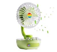 Penlimly Ventilo de table - Ventilateur silencieux orientable et rechargeable à flux d'air rafraîchissant,Ventilateur de Chevet,Pour voiture pièce plage tente maison voyage camping bureau