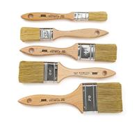 PENNELLIFICIO 2000 | Ensemble de 5 Pinceaux de Peinture Professionnels, Pinceau Plat Universel, Indiqué pour Émaux et Vernis, Murs, Bois, Fer, Largeur 20/30/40/50/70 mm