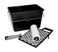 PENNELLIFICIO 2000 | Kit de Rouleau avec Bassin et Toile pour Drainer la Peinture, Peinture à l'eau, Murs Lisses et Peu Rugueux, Seau de 14 L, Dimensions 20 cm - Fabriqué en Italie