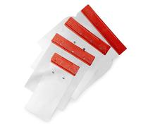 PENNELLIFICIO 2000 | Lot de 4 spatules japonaises professionnelles en acier inoxydable, poignée ergonomique, idéale pour le mastic, largeur 60/80/100/120