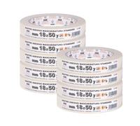 PENNELLIFICIO 2000 Lot de 9 rubans en papier pour masquage et peintres, élimination sans résidus, anti-taches, dimensions 18 mm x 45 m - Fabriqué en Italie