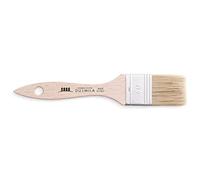 PENNELLIFICIO 2000 Pinceau pour retouche et Nettoyage, Pinceau Plat, pour Peinture Acrylique et solvant, Virole en Bande étagée, Largeur 40 mm - Fabriqué en Italie