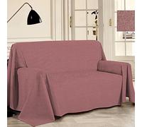 PENSIERI DELICATI Housse de canapé 220 x 290 cm, fabriquée en Italie, 100% Pur Coton recyclé, idéale comme Tissu d'ameublement, Housse de canapé, Couverture de Pique-Nique
