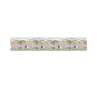PENSIERI DELICATI Tapis 52 x 200 cm, fabriqué en Coton et PVC, fabriqué en Italie, Tapis Lavable en Machine à 40 °, Fantaisie poie