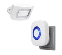 PENTATECH Détecteur de Mouvement FD25 Blanc Jeu 82 DB 34112, Blanc/Bleu