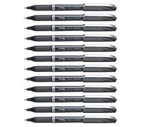 Pentel 1.0 mm Rollerball Energel Plus Gel - Noir (Pack de 10)