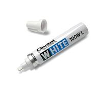 Marqueur permanent Pentel White 100W L pointe biseautée 5,5 mm