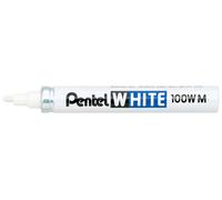 Pentel 100WM - Marqueur peinture pointe ogive moyenne 4 mm - Blanc