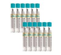 Pentel 50-2H Lot de 12 Etuis de 12 mines 0,7 mm 2H pour porte-mines Noir