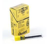 Pentel 509-2H Lot de 12 Etuis de 15 mines 0,9mm 2H pour porte-mines