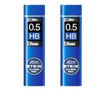 Pentel Ain Stein Mines de recharge mécaniques - Lot de 2 tubes (0,5 mm HB)