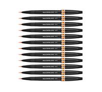 Pentel Arts Brush Sign Pen Artist SESF30C-FX, Lot de 12 Feutres pinceaux Pointe souple extra-fine, Orange
