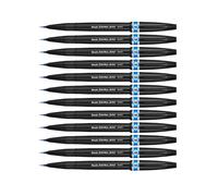 Pentel Arts Brush Sign Pen Artist SESF30C-SX, Lot de 12 Feutres pinceaux Pointe souple extra-fine, Bleu ciel