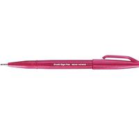 Pentel Arts Brush Sign Pen SES15C-B2X, Feutre pinceau, Rouge framboise