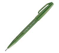 Pentel Arts Brush Sign Pen SES15C-D2X, Feutre pinceau, Vert olive