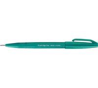 Pentel Arts Brush Sign Pen SES15C-D3X, Feutre pinceau, Vert turquoise, Lot de 10