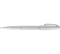 Pentel Arts Brush Sign Pen SES15C-N2X, Feutre pinceau, Gris clair, Lot de 10