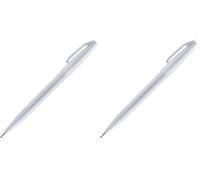 Pentel Arts Brush Sign Pen SES15C-N2X, Feutre pinceau, Gris clair (Lot de 2)