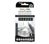 Pentel Arts Feutre Technique Permanent Pointliner, Set De 8