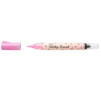 Pentel Feutre pinceau Milky Brush XGFH-PPX – encre gel pastel, pointe nylon, Rose pastel