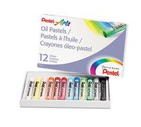 PENTEL Arts pastel à huile PHN4, étui en plastique de 12