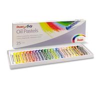 Pentel Arts Pastels à l'huile PHN-25U – Boîte de 25 couleurs assorties