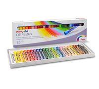 Pentel Arts PHN-25U Pastels à l'huile - Boite de 25 couleurs assorties