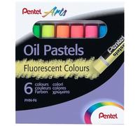 Pentel Pastels à l'huile PHN-F6 – Fluorescents – Set de 6