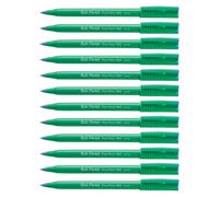 Pentel Ball R 50 C Stylo Feutre à bille pointe plastique 0,8 mm Encre Bleue Corps plastique Vert Pack de 12