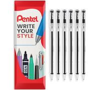 Pentel BK77 Boule Superb 0,7 mm noir 6 pièces