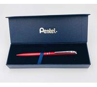 Pentel BL2007 Energel Roller gel haut de gamme rétractable Pointe 0, 7 mm Corps métal Mat Rouge - Coffret Cadeau