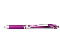 Pentel – Stylo-bille Energel – rétractable, mécanisme à pression, pointe 0,35 mm – Magenta