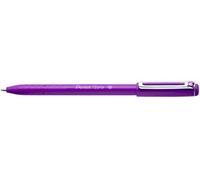 Pentel BX460-V iZee Lot de 12 stylos à bille avec capuchon et clip métal Violet Pointe large 1mm
