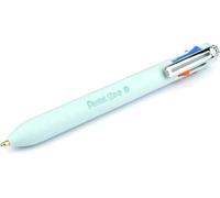 Pentel Stylo-bille izee 4 couleurs rétractable pointe large 1 mm clip métal vert menthe
