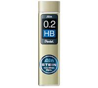 Pentel C272W-HB Lot de 10 Etuis de 20 mines 0,2mm HB pour porte-mines