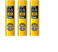 Pentel C275-4B Ain Stein Lot de 3 paquets de 40 portemines de rechange chacun 0,5 mm 4B