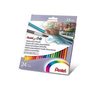 24 Crayons De Couleur - Aquarellable - Pentel Arts