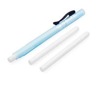 Pentel Clic Stylo-gomme en caoutchouc - Corps bleu + 2 recharges de gomme blanches