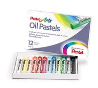 PENTEL - Craie pastelle d'huile PHN4, étui en plastique de 12 (PHN4-12)