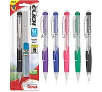 Pentel Crayon Automatique Twist-Erase Click avec 2 Recharges de Gomme et Mine, 0,7 mm, Fûts Assortis (Couleur Assortie)