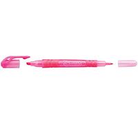 Pentel E-Line2 Lot de 10 Surligneurs Bi-Pointe Fine/Biseautée Rose