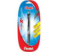Pentel Energel BL77 Roller encre gel rétractable pointe moyenne 0,7 mm, Blister x1 Noir
