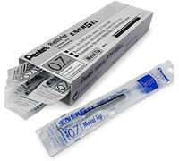 Pentel Energel - Lot de 12 recharges pour stylo à pointe métallique 0,7 mm LR7 - Compatible avec les stylos Energel Xm, BL77/BL57/BL37 - encre bleue
