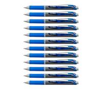 Pentel Energel Lot de 12 Stylos roller à encre gel rétractable 1 mm Bleu