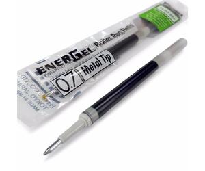 Pentel Energel Lot de 2 recharges pointe métal LR7 - BL77/BL57/BL37 Vert citron 0,7 mm