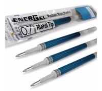 Pentel Energel Lot de 4 recharges 0,7 mm Pointe métallique LR7 - BL77/BL57/BL37