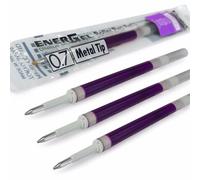Pentel Energel Lot de 4 recharges pointe métal LR7 - BL77/BL57/BL37 0,7 mm