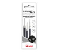 Pentel EnerGel LR7 Lot de 3 recharges pour stylo gel 0,7 mm Noir