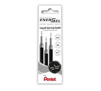 Pentel EnerGel LRN5 Lot de 3 recharges pour stylo à encre gel 0,5 mm Noir